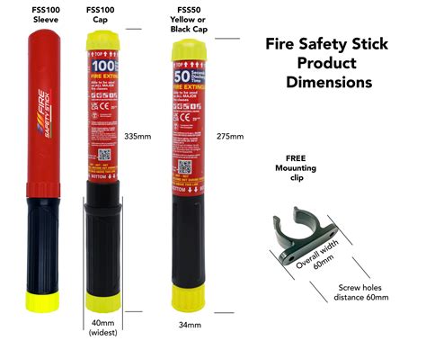 How Should I Mount The Fire Safety Stick And What Are Its Dimensions