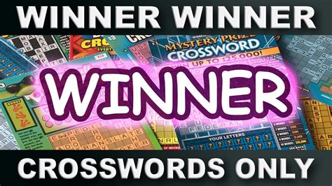 Winner Winner Winner Crosswords Only YouTube