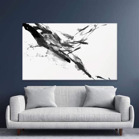 Black And White Abstract Canvas Print Art Print Shop