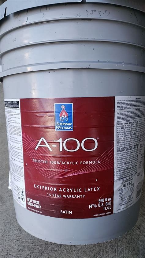 Sherwin Williams 5 Gallon Exterior For Sale In Kirkland Wa Offerup