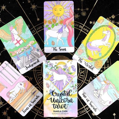 Kartu Tarot Kristal Unicorn Dengan Instruksi PDF 2021 Baru Ramalan Fate