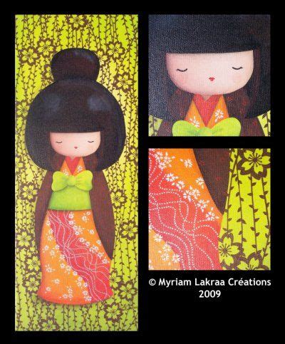 Kokeshi Peinture Modelage Le Blog Des Cr Ations De Myriam Lakraa