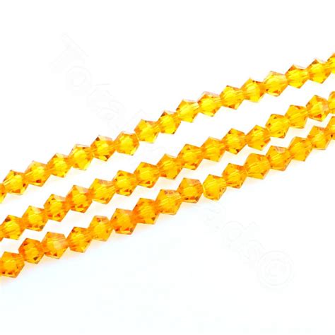 Premium Crystal Mm Bicone Beads Orange