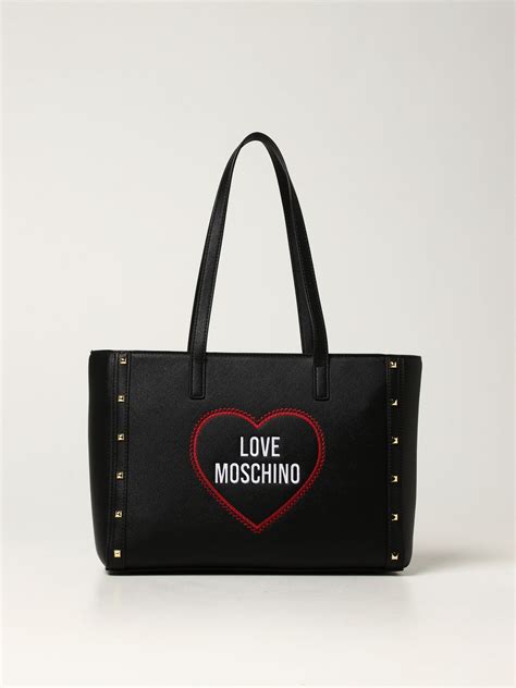 러브 모스키노 LOVE MOSCHINO 토트백 여성 블랙 GIGLIO COM에서 러브 모스키노 토트백