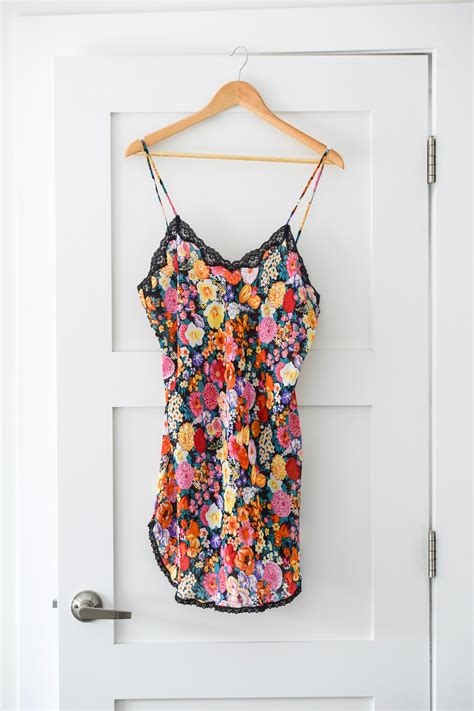 Vintage Floral Lingerie Vintage Nightgown Floral Lingerie Black Lace Vintage Babydoll