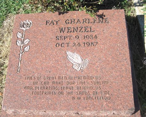 Fay Charlene Wenzel 1934 1987 Find A Grave Memorial