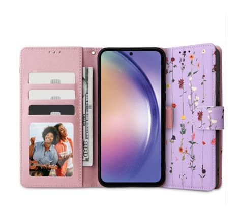 Tech Protect Wallet Do Samsung Galaxy A35 5G Garden Violet Etui I