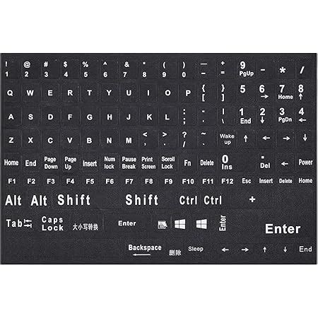 Universal Replacement English Keyboard Stickers Full Set Of Us