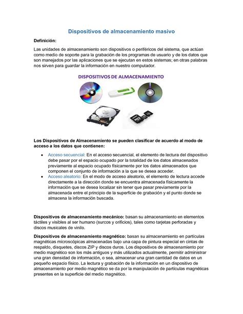 Calam O Dispositivos De Almacenamiento Masivo