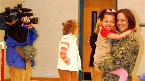 Navy Mom Surprises 5 Year Old Daughter In School Gym Abc News