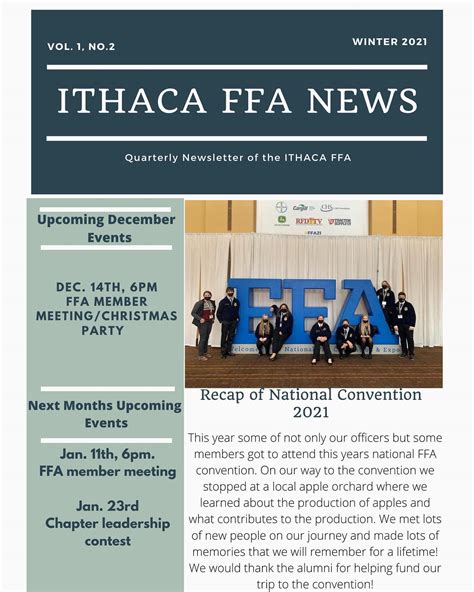 Here’s the next issue of the... - Ithaca Michigan FFA Chapter | Facebook