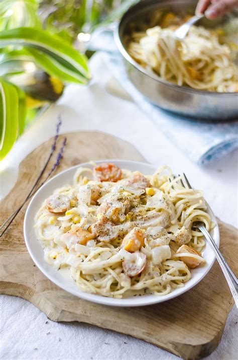 Pasta Cremosa Con Calabaza Puerros Y Pimienta Recetasveganas Net