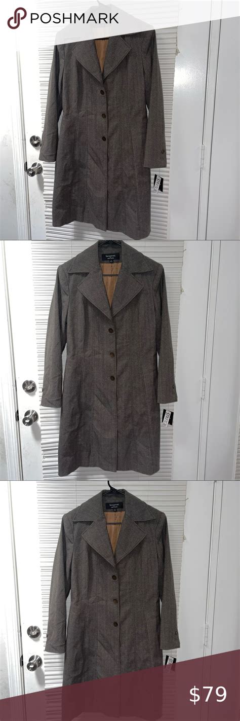 Signature By Larry Levine Fully Lined Trench Coat In Trench Coat