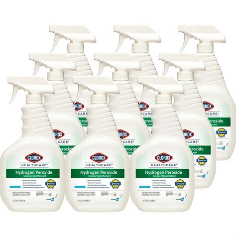 Clorox Healthcare Hydrogen Peroxide Cleaner Disinfectant Spray Liquid 32 Fl Oz 1 Quart 9