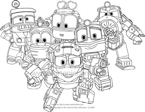 Dibujos De Alf Robot Trains Para Colorear Para Colorear Pintar E Porn