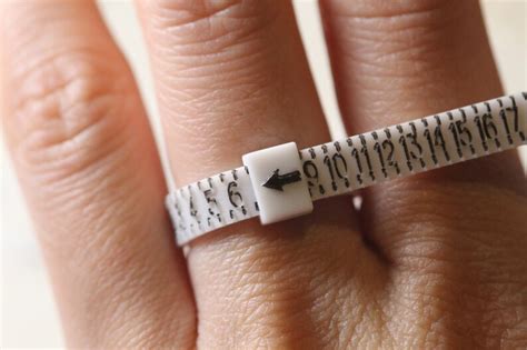 How To Measure Your Ring Size At Home Ring Sizer Ring Size Etsy