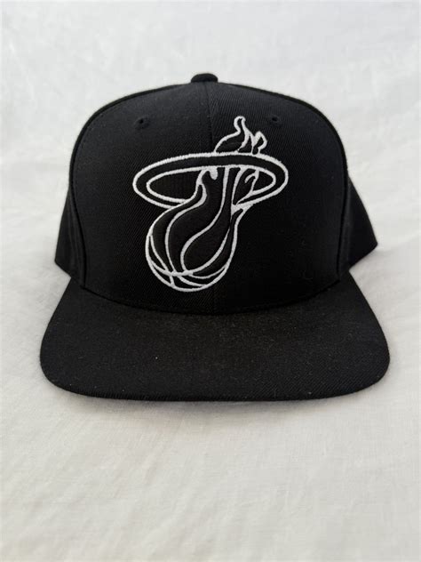 Mitchell & Ness MIAMI Heat Mitchell & Ness Hat w/ Miami on brim | Grailed