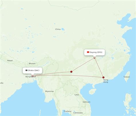 Flights From Dhaka To Dayong Dac To Dyg Flight Routes