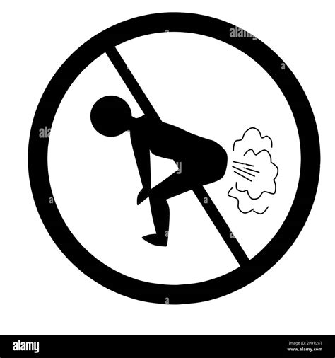 Symbole D Interdiction Interdiction Des Farts Photo Stock Alamy