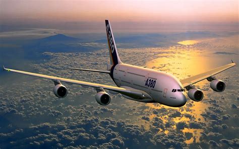 Airbus A380 HD Wallpaper: Majestic Flight Above the Clouds