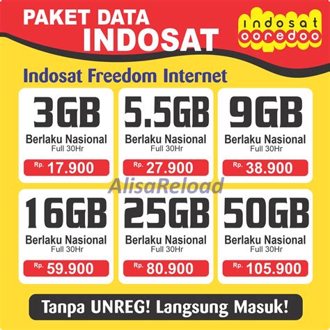 Jual Promo Paket Data Indosat Freedom Internet Murah Shopee Indonesia