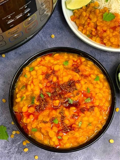 Instant Pot Chana Dal Split Chickpeas Soup Indian Veggie Delight