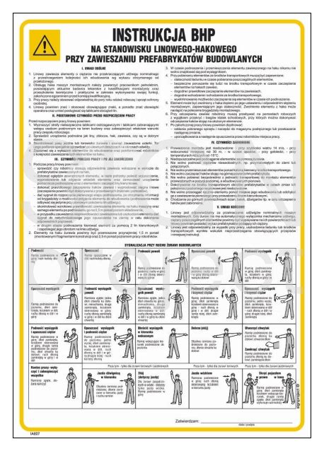 Instrukcja BHP Na Stanowisku Linowego Hakowego Prz 13442005149