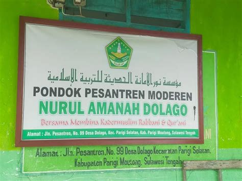 Ponpes Modern Nurul Amanah Dolago Dukung Pencegahan Radikalisme Di Poso