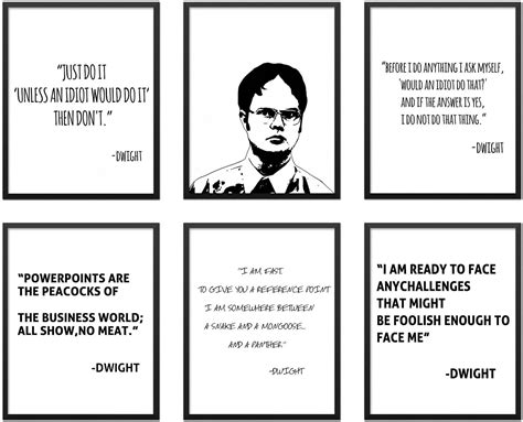 The Office Dwight Schrute Poster The Office Motivational Quote Print