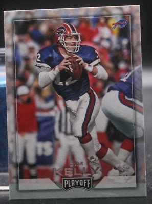 Jim Kelly Bills Hof Miami Hurricane Panini Playoff Goal Line