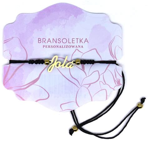 Bransoletka Personalizowana Z Imieniem Jola Black Parrot