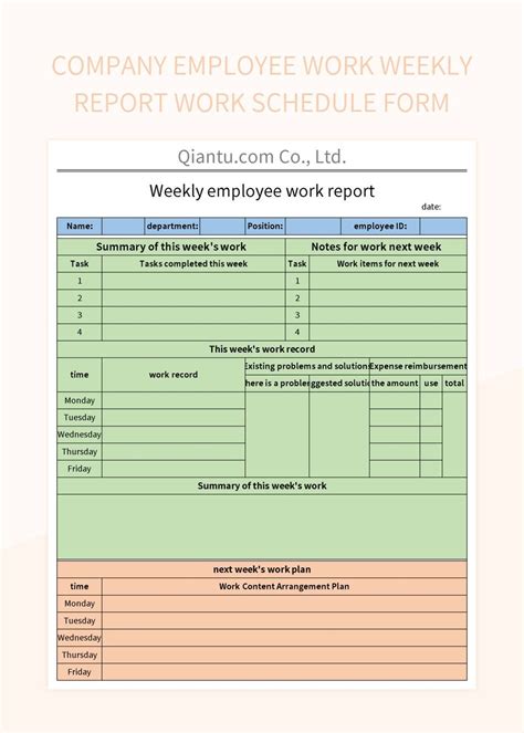 Free Weekly Report Templates For Google Sheets And Microsoft Excel