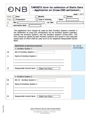 Fillable Online Formular B B Bapplicationb On Cross Csd Settlement