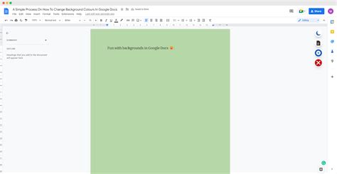 How To Change Background Colors In Google Docs