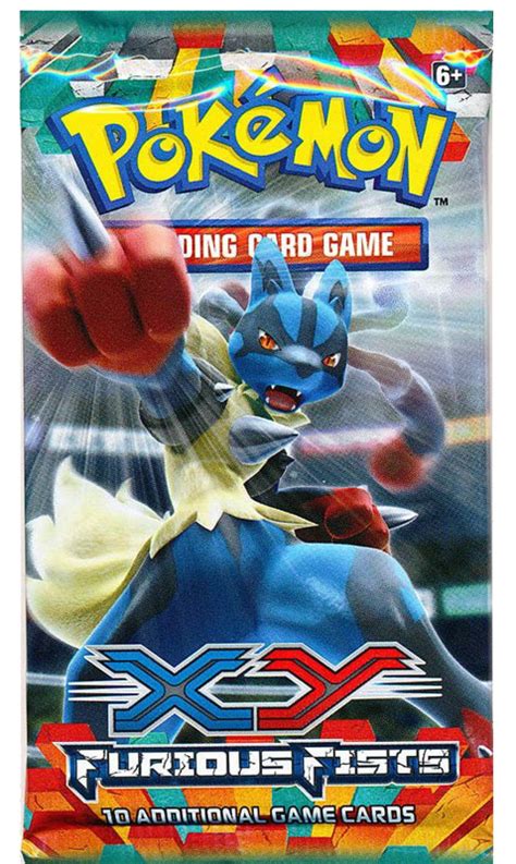 Pokemon Sealed Booster Pack 10 Cards Xy Furious Fists Chaos Cards