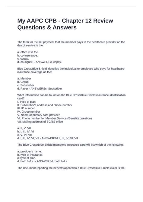 AAPC - Chapter 13 Review Exam, Chapter 13 CPC Study Guide Package Deal