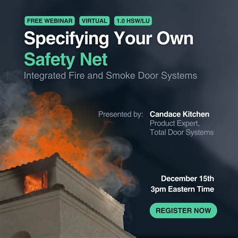 Free Webinar Aiaces Approved Integrated Fire And Smoke Door Systems Specifying Your Own