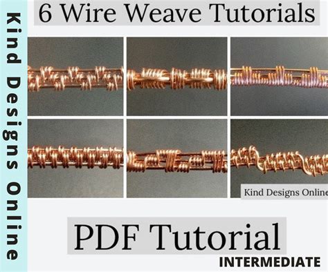 6 Wire Weave Tutorials Wire Wrap Pattern Tutorials 3 Base Etsy