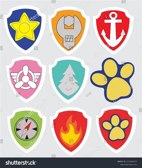 Paw Patrol Icon Star Wrench Anchor 库存矢量图（免版税）2112050717 Shutterstock