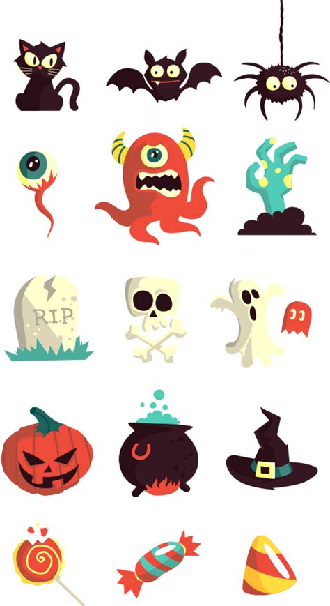 Halloween Vector Art Pack Halloween Vector Pack 600x900 Png