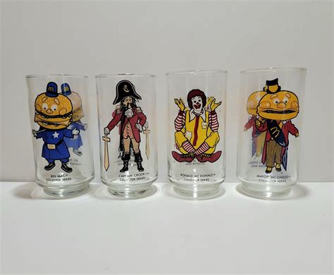 Mcdonalds Collectible Glasses Mcdonalds Glasses Mcdonalds - Etsy