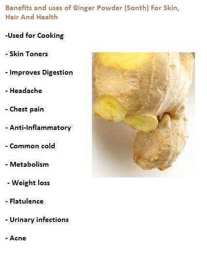 Benefits And Uses Of Ginger Powder Sonth For Skin Hair And Health