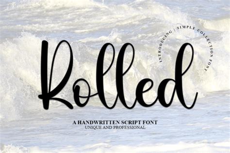 Rolled Font By Payjhoshop · Creative Fabrica