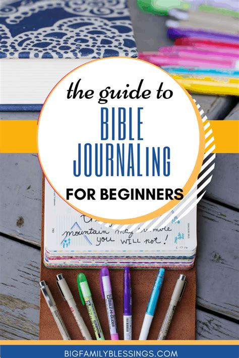 Bible Journaling for Beginners - Big Family Blessings