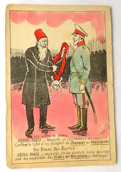 KARTPOSTAL Sultan 2 Abdülhamit Karikatür Kart Çok Nadir Moda Müzayede