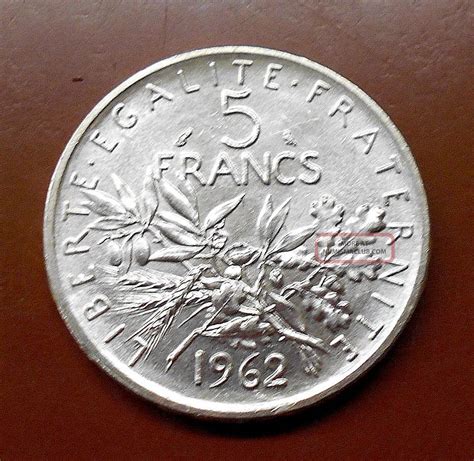 1962 France Silver 5 Francs Uncirculated