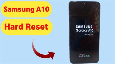 Samsung A10 Hard Reset A10a10s Hard Reset Not Working Solution Youtube