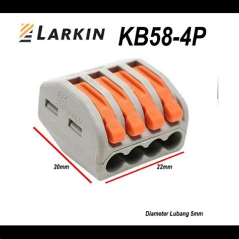 Jual LARKIN Wire Connector LKB58 4P Penyambung Kabel Jakarta Indo