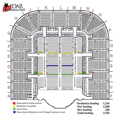 Seating Map | Daughters of the American Revolution