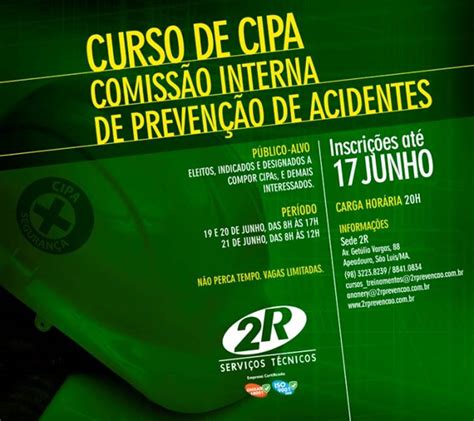 CURSO DE CIPA COMISSÃO INTERNA DE PREVENÇÃO DE ACIDENTES CREA MA